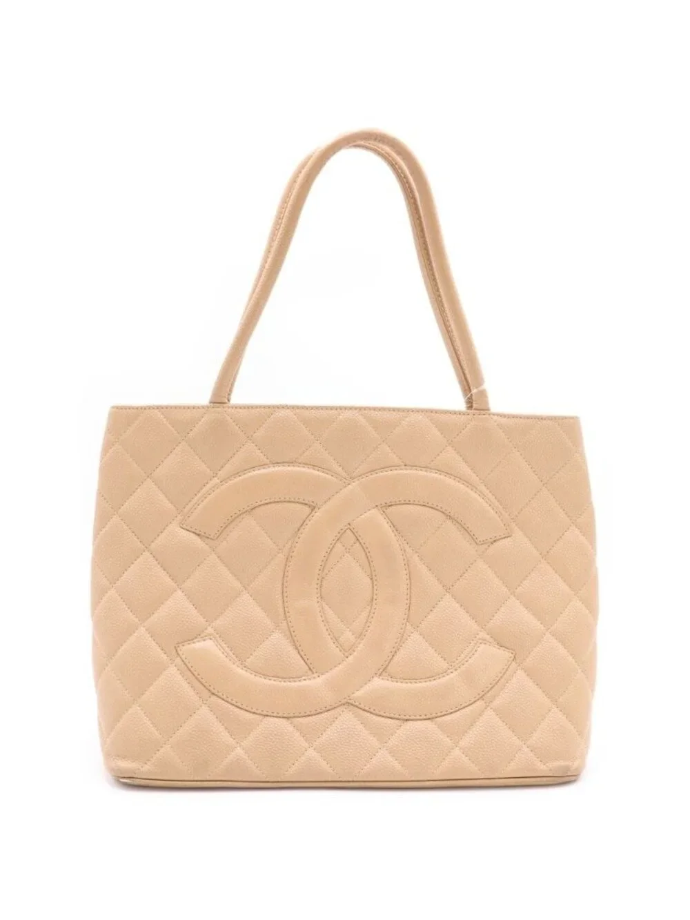 Chanel Reissue Tote Beige Caviar Leather Gold